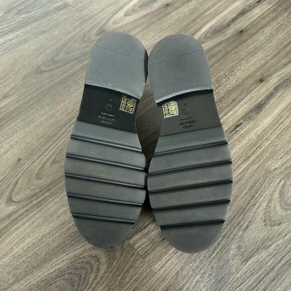 Stuart Weitzman Parker Lift Black Patent Leather Mini Pearl Loafers 36 NEW Shoe - Picture 7 of 8